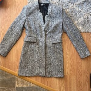 Zara Women's Textured Gray Blazer